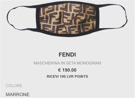 bufala mascherina fendi